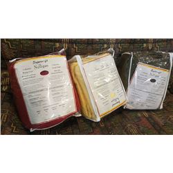 THREE NEW VARIOUS COLOR DOUBLE SIZE SHEET SETS