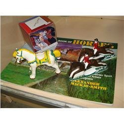 PIA PHILLIPINES CHINA HORSES, COASTERS, AND BOOK
