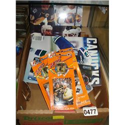 TRAY OF HOCKEY COLLECTIBLES