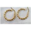 Image 2 : 14KT ITALIAN HOOP EARRINGS GENUINE