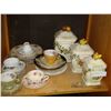 Image 1 : SET OF 3 CANNISTERS, LOT OF CHINA CUPSAND SAUCERS, AND PLATES