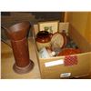 Image 1 : BOX OF MEDALTA WARE AND VINTAGE TIN, ETC