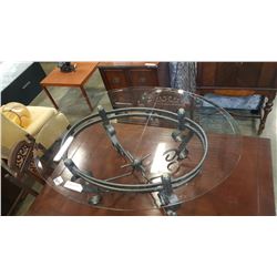 GLASSTOP COFFEE TABLE