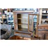 Image 3 : ANTIQUE WALNUT DISPLAY CABINET