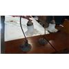 Image 2 : TWO BRONZED TULIP LAMPS