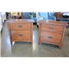 Image 2 : PAIR OF HAMILTON AND SPILL TWO DRAWER NIGHTSTANDS