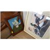 Image 2 : 2 CAT PAINTINGS AND DUCK PICTURE