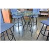 Image 2 : GLASS TOP TABLE W/ 4 BARSTOOLS