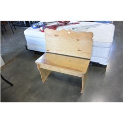 PINE STORAGE BENCH