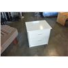 Image 1 : WHITE 2 DRAWER NIGHTSTAND