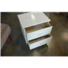 Image 3 : WHITE 2 DRAWER NIGHTSTAND