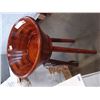 Image 1 : WOODEN SALAD BOWL ON STAND WITH UTENSILS
