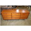 Image 1 : WALNUT 9 DRAWER DRESSER