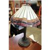 Image 1 : TABLE LAMP WITH STAINED GLASS SHADE