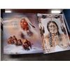 Image 1 : TWO UNFRAMED NATIVE PRINTS AND UNFRAMED SALVADOR DALI PRINT