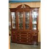 Image 2 : MAHOGANY 3 PIECE CABINET ILLUMINATED