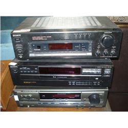 3 SONY AV COMPONENTS
