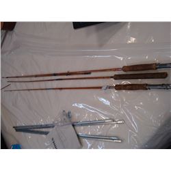 3 CANE FISHING RODS