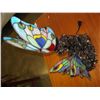 Image 2 : STAINED GLASS BUTTERFLY LAMP