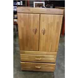 OAK WARDROBE DRESSER