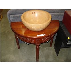 STONE LOOK BOWL SINK ON D TABLE STAND