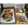 Image 1 : 2 TRAYS OF FIGURES AND RADIO AND TRAY OF DOG FIGURES