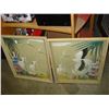 Image 1 : 2 RETRO WATER COLOR STORKS