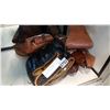 Image 2 : LOT OF VINTAGE BASEBALL GLOVESAND GUN HOLSTERS