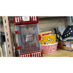 ELITE POPCORN MACHINE WITH BAGS AND BUCKETS