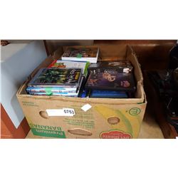 BOX OF DVDS