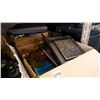 Image 2 : 2 BOXES OF GLASS VASES PITCHER WALL ART AND ESTATE GOODS