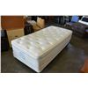 Image 1 : SEALY POSTURPEDIC SINGLE SIZE BOX MATTRESS, ROLLERFRAME AND HEADBOARD