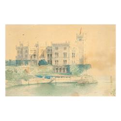 Schiler sign (Venice, 1896), Water-colour, paper 