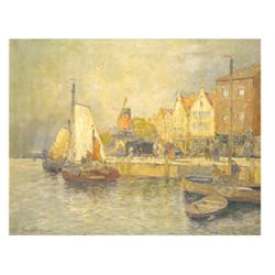 Wágner, Hans Joachim (1871 - ?), Harbour in the Netherlands