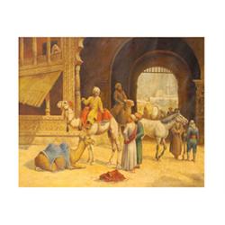 F. Bartolini sign (circa 1900), Oriental scene