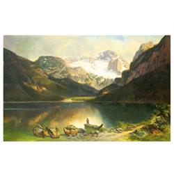 Molnár, József (Zsámbék, 1821 - Budapest, 1899), Landscape in the Alpine