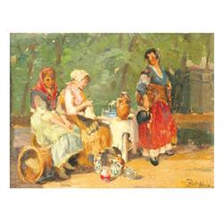 Béli Vörös, Erno (Vágújhely, 1882 - Budapest, 1922), Chatting 