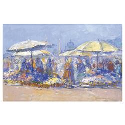 Halasi Horváth, István (Budapest, 1904 -), Flower Market 