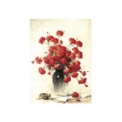 Henczné Deák, Adrienne (Budapest, 1890 - Budapest, 1956), Carnations in Vase 