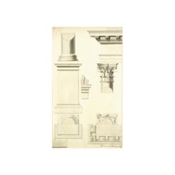 Frantz Müntzberger, Architectural Sections, Study from 1817