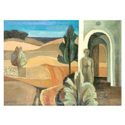 Somos, Miklós (Miskolc, 1933 -), Woman in Landscape