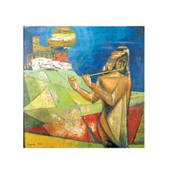 Kornis, György (Miskolc, 1927 -), Playing the Flute 