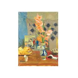 Breznay, József (Budapest, 1916 -), Still-life with Gladiolus 