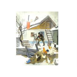 Pólya, Tibor (Szolnok, 1886 - Szolnok, 1937), Village in Winter