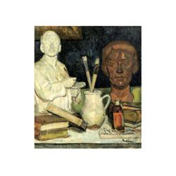 Belányi, Viktor (Nyitraludány, 1877 - Budapest, 1955), Still-life in the Studio 