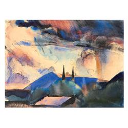 Aba Novák, Vilmos (Budapest, 1894 - Budapest, 1941), Nagybánya, around 1925 