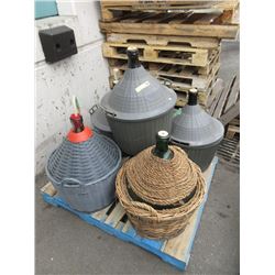 5 Demijohn Wine Making Bottles