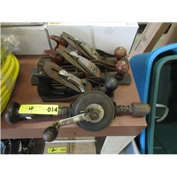 3 Planes & Hand Crank Drill