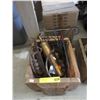 Image 1 : Crate with Brass Extinguisher, Iron Decor & More