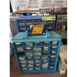 2 Nut Bolt Sorting Bins with Contents